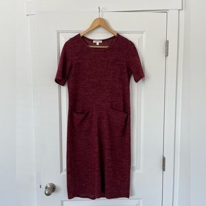 Downeast Red/Maroon Warm Fuzzy Dress
